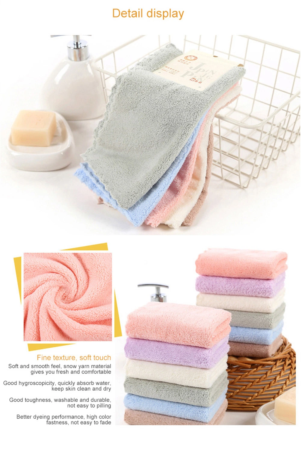 Super Soft Baby Washcloth for Delicate Skin and Great Sewing Face Towel